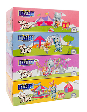 Onwards - Tom & Jerry Box Tissues <br/>4 Boxes x 200 Ply